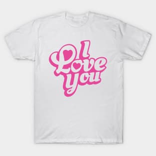 I Love You Retro Valentine T-Shirt